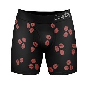 Mens I Like Coffee And Maybe 3 People Boxer Briefs Funny Sarcastic Graphic Underwear - Crazy Dog Boxer Briefs - 1 of 4