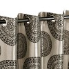 Traditional Medallion Jacquard Room Darkening Curtain 2-Panel Set with Grommet Topper - Blue Nile Mills - 2 of 4