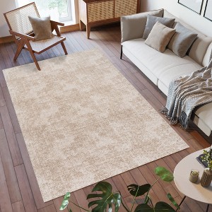 Gertmenian Shadow Thandi Soft Polyester Embossed Abstract Non-Slip Indoor Area Rug - 1 of 4