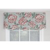 RLF Home Peony Bowl Trimmed Provance 100% Cotton with Fully Lined 3" Rod Pocket Valnance for Windows 50" x 15" Coral - 2 of 4