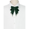 INSPIRE CHIC Women's Ribbon Bow Ties Velvet Solid Color Rhinestone Wings Bow Brooch - 4 of 4