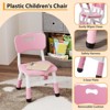 2PCS Adjustable Kid Chairs, 3 Level Height Adjustable Preschool Chair with Non-Slip Pads, Child Dining Chairs for Home, Max Load 180 Lbs - 3 of 4