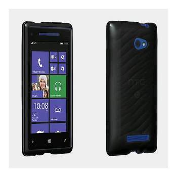 Verizon High Gloss Silicone Case for HTC Windows Phone 8X - Black