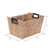 Hastings Home Rectangular Handmade Wicker Baskets - Natural, Set of 2 - 3 of 4