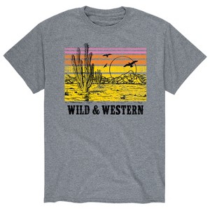 Men's - Instant Message - Wild And Western Short Sleeve Graphic T-Shirt - 1 of 4