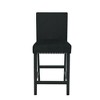 New Classic Furniture,Furniture Celeste 39.5" Wood Counter Chair In Black (Set Of 2) - 3 of 4