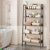 67" Ladder Bookshelf, 5-Tier Industrial Bookcase ¨C Free-Standing Storage Shelf with Metal Frame for Living Room, Home Office, or Kitchen - 3 of 4