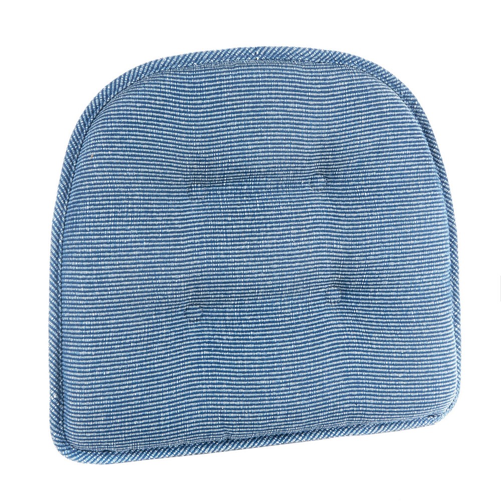 Gripper 15" x 16" Non-Slip Saturn Tufted Chair Cushions Set of 2 - Wedge Blue: Indoor Kitchen Seat Cushions, Polyester