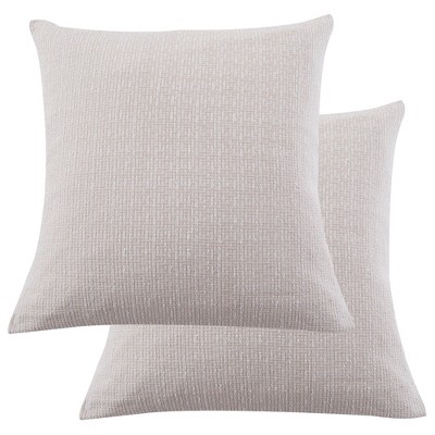 Kassandra Woven Texture Quilted Euro Sham - 2pk - Levtex Home