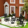 WestinTrends All-Weather Outdoor Patio Poly Classic Porch Rocking Chair (Set of 4) - 2 of 2
