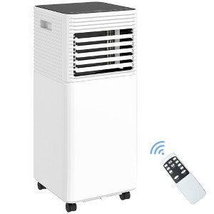 HOMCOM Mobile Portable Air Conditioner for Cooling, Dehumidifier, and Ventilating with Remote Control, for Home Office - 1 of 4