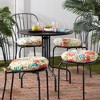 15" Round Outdoor Bistro Chair Cushion (Set of 4) - 4 of 4