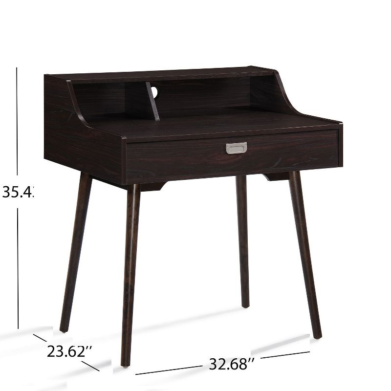 Small Computer Desk Office Dressing table Gaming Study Writing Work Kids Student Table with Storage Bag Modern Simple Style for Bedroom-The Pop Home, 2 of 10