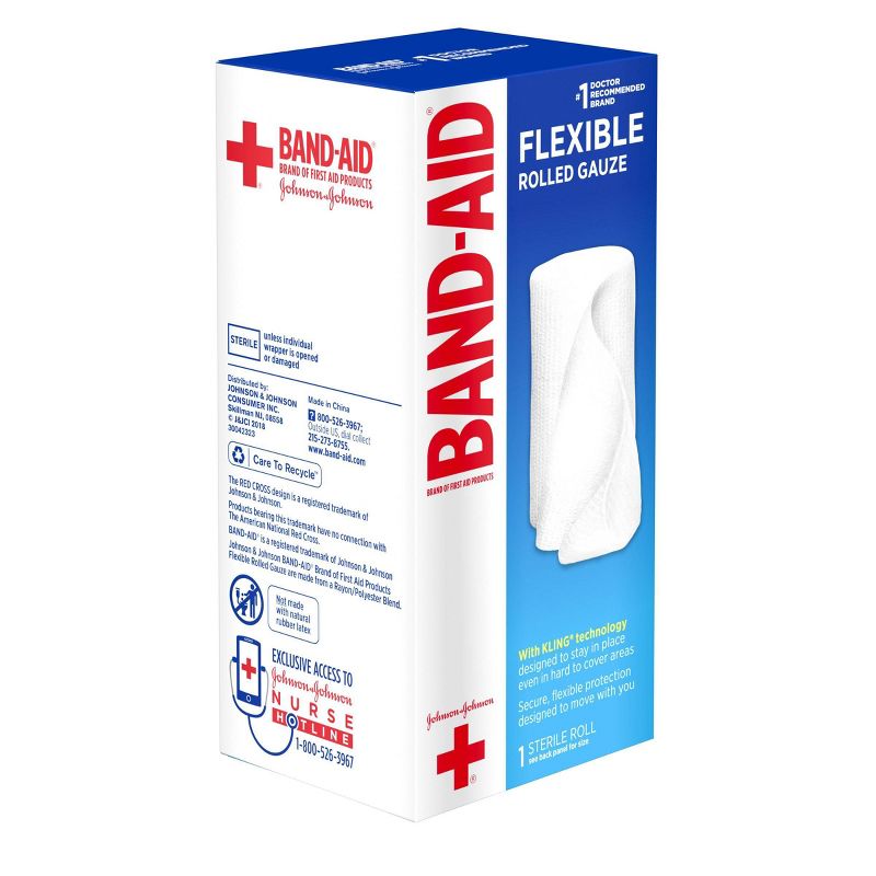 Band-Aid Rolled Gauze - 4 x 2.5 yds, 5 of 9