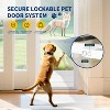 Docred Dog Door for Sliding Glass Door with Lock, Adjustable Height Doggy Door,No Drilling Install, Sliding Pet Door for Renters and Apartments Patio - 4 of 4