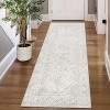 Coucheta Washable Runner Rug Non-Slip, Stain Resistant Soft Kitchen Bath Mat, Indoor Carpet for Hallway Bedroom Entryway, Multi-Color & Size - 2 of 4