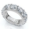 Pompeii3 13Ct Diamond Eternity Ring in 14k Gold or Platinum Lab Created - 3 of 4