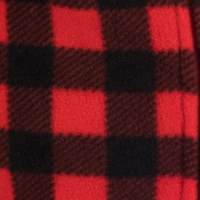 plaid black & red