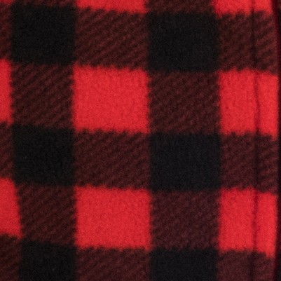 plaid black & red