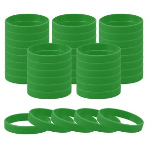 Unique Bargains Sports Party Games Fashion Silicone Bracelet Wristbands 60 Pcs - 1 of 4