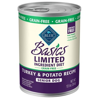 blue senior wet dog food
