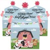 Big Dot of Happiness Girl Farm Animals - Treat Box Party Favors - Pink Barnyard Baby Shower or Birthday Party Goodie Gable Boxes - Set of 12 - 2 of 4