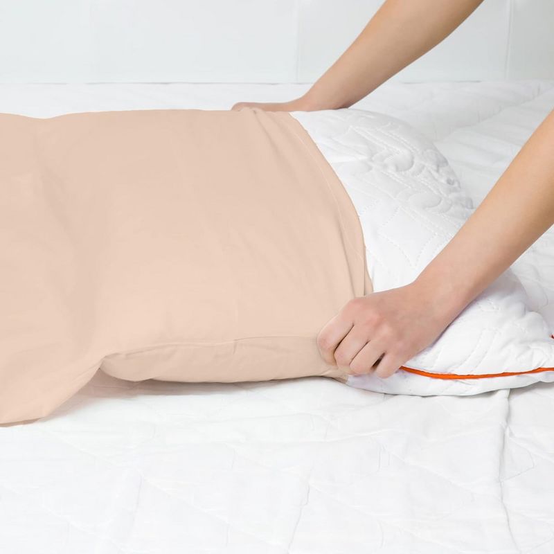 Superity Linen Standard Pillow Cases  - 2 Pack - 100% Premium Cotton - Open Enclosure, 5 of 9