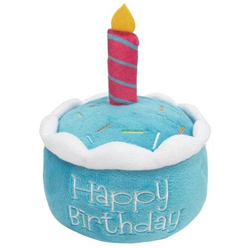 Birthday Cake Plush Toy With Hidden Squeaker 6 blue Target