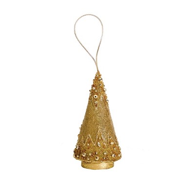 Gallerie II Golden Icicle Tree Christmas Xmas Ornament