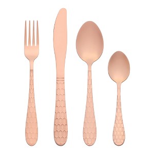 REGALWOVEN Stainless Steel Mirror Polished Silverware Set Flatware Set 24 Piece - 1 of 4