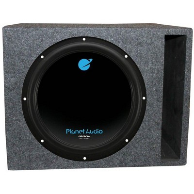 Planet Audio 12" 1800W DVC Subwoofer and Single 12" Vented Sub Box Enclosure