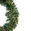 Northlight Pre-Lit Oregon Cashmere Pine Artificial Christmas Wreath - 36" - Clear Lights - 4 of 4