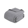 Sapphtopaz 66"W x 90"L Micro Fleece Blanket, Grid Pattern Cooling Blanket Twin Size, Anti-Pilling Throw Blanket for Bed, Twin Blanket - 2 of 4