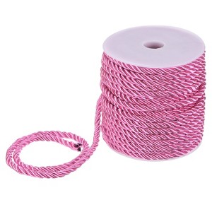 Unique Bargains Soft Polyester Twisted Silk Decorative Craft Cord Trim Cord Rope 22 Yards 1 Pc - 1 of 4