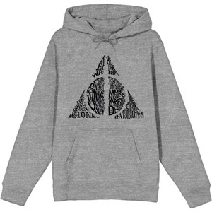 Deathly Hallows Symbol Athletic Heather Mens Hoodie - 1 of 2
