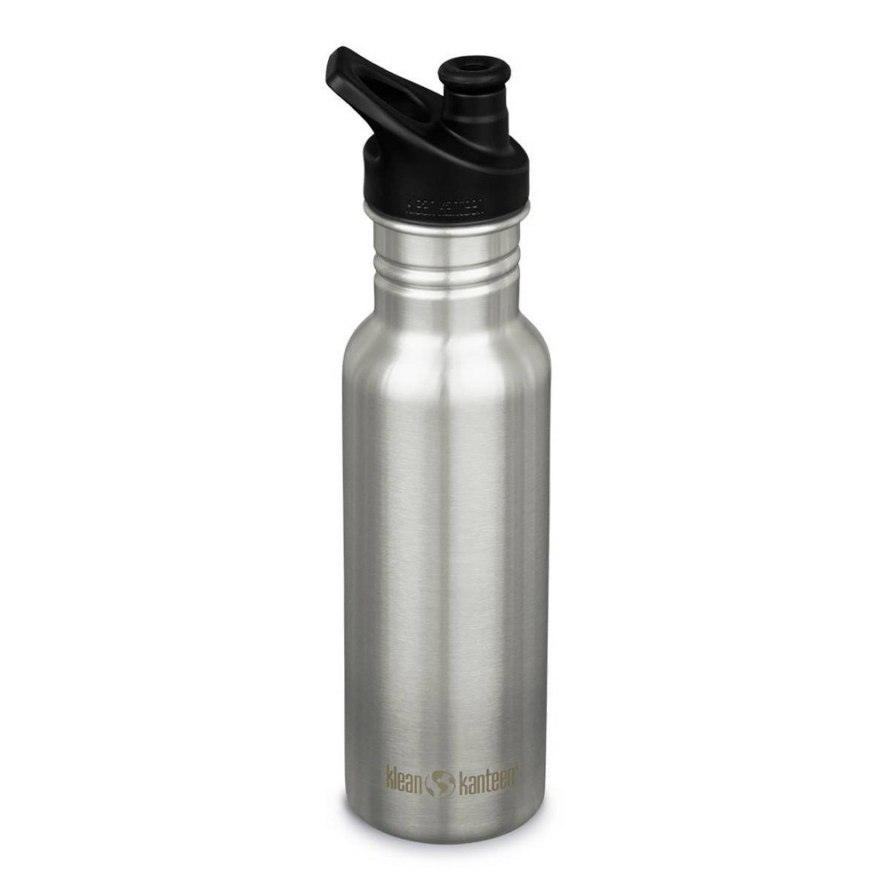 Klean Kanteen 18oz Classic Stainless Steel Slim Water Bottle - Brushed