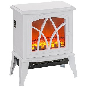 NicBex Freestanding Electric Fireplace 18 Inch Heater Stove Fireplace with 3D Realistic Flame and Overheating Protection - 1 of 4