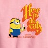 Boys' - Despicable Me Minions - Only Here For The Eats Graphic Long Sleeve Fleece Sweatshirt - 2 of 4
