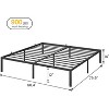 6/8/10/14 Inch Full/Queen/King Platform Bed Frame, Heavy Duty Metal Slats, No Box Spring Needed, Under Bed Storage, Noise-Free & Easy Assembly, Black - 2 of 4