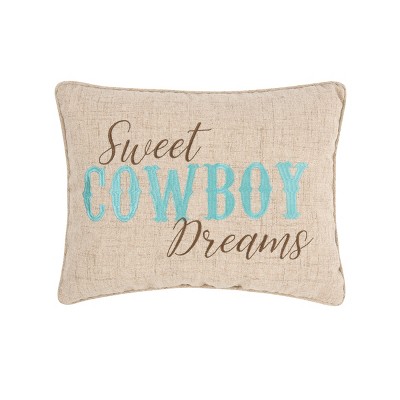 C&F Home 14" x 18" Sweet Cowboy Dreams Embroidered Throw Pillow