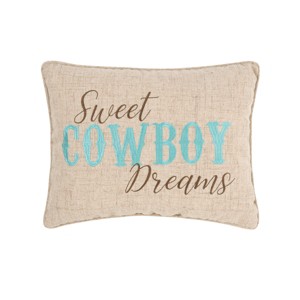 C&F Home 14" x 18" Sweet Cowboy Dreams Embroidered Throw Pillow - 1 of 3
