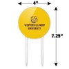 Western Illinois Secondary Logo  Acrylic Cake Topper Party Decoration for Wedding Anniversary Birthday Graduation - 2 of 4