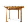 Christopher Knight Home Thayer Outdoor 10' x 10' Acacia Wood Pergola, Teak - 4 of 4
