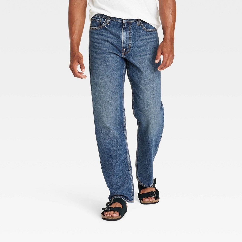 Men's Relaxed Fit Jeans - Goodfellow & Co™ Indigo 38x30