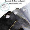 LunaLulinlk Black and Gold Marble Shower Curtain - 4 of 4