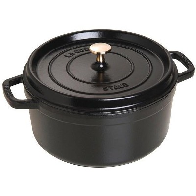 STAUB Cast Iron 5.5-qt Round Cocotte, image 1 of 9 slides