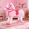 Rocking Horse Kids Plush Toy – Pony Ride-On Animal Rocker for Toddlers with Soft Seat, Wooden Rockers & Handrails, Fun Indoor Play for Kids - 3 of 4