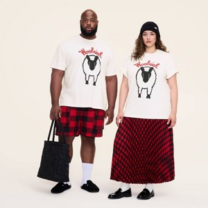 Adult Sheep Graphic Print Short Sleeve Crewneck T-Shirt - Woolrich x Target Cream - 1 of 4