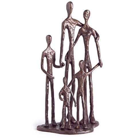 Danya B Family Of Five Posing Bronze Sculpture : Target