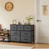 Dresser with 6 Drawers, Dressers for Bedroom, Fabric Storage Tower, Hallway, Entryway, Closets, Sturdy Steel Frame, Wood Top, Easy Pull Handle - 2 of 4